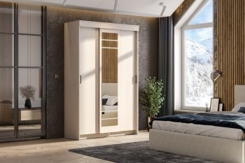 Шкаф-купе ШКП-7 1300 мм ясень анкор (СВ) в Камышлове - kamyshlov.mebel-e96.ru