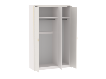 Шкаф 1400 мм 3-дверный Сиде Белый (СБК) в Камышлове - kamyshlov.mebel-e96.ru