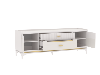 Тумба ТВ Сиде, Белый (СБК) в Камышлове - kamyshlov.mebel-e96.ru
