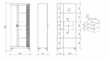 Пенал со стеклом широкий NEW Сиде Белый (СБК) в Камышлове - kamyshlov.mebel-e96.ru