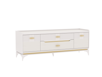 Тумба ТВ Сиде, Белый (СБК) в Камышлове - kamyshlov.mebel-e96.ru