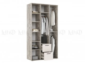 Шкаф 1200 мм Сильвия, дуб юкон/белый (Миф) в Камышлове - kamyshlov.mebel-e96.ru
