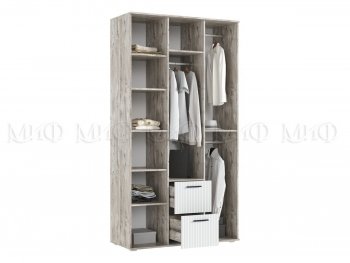 Шкаф 1200 мм Сильвия, дуб юкон/кашемир (Миф) в Камышлове - kamyshlov.mebel-e96.ru