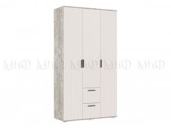 Шкаф 1200 мм Сильвия, дуб юкон/кашемир (Миф) в Камышлове - kamyshlov.mebel-e96.ru