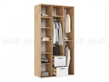 Шкаф 1200 мм Сильвия, крафт/белый (Миф) в Камышлове - kamyshlov.mebel-e96.ru