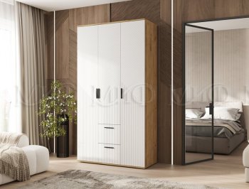 Шкаф 1200 мм Сильвия, крафт/белый (Миф) в Камышлове - kamyshlov.mebel-e96.ru