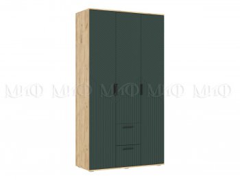Шкаф 1200 мм Сильвия, крафт/грин (Миф) в Камышлове - kamyshlov.mebel-e96.ru