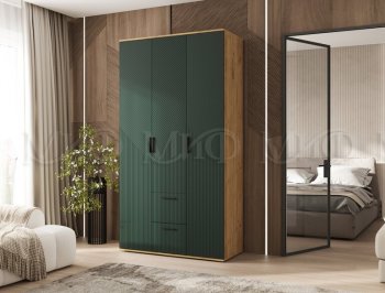 Шкаф 1200 мм Сильвия, крафт/грин (Миф) в Камышлове - kamyshlov.mebel-e96.ru