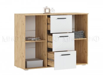 Комод Сильвия, крафт/белый (Миф) в Камышлове - kamyshlov.mebel-e96.ru