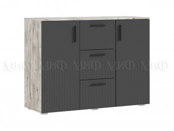 Комод Сильвия, дуб юкон/графит (Миф) в Камышлове - kamyshlov.mebel-e96.ru