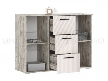 Комод Сильвия, дуб юкон/кашемир (Миф) в Камышлове - kamyshlov.mebel-e96.ru