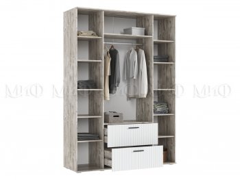 Шкаф 1600 мм Сильвия, дуб юкон/белый (Миф) в Камышлове - kamyshlov.mebel-e96.ru