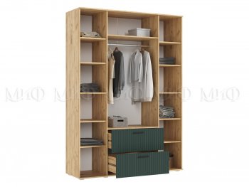 Шкаф 1600 мм Сильвия, крафт/грин (Миф) в Камышлове - kamyshlov.mebel-e96.ru
