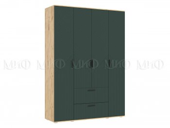 Шкаф 1600 мм Сильвия, крафт/грин (Миф) в Камышлове - kamyshlov.mebel-e96.ru