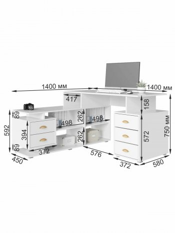 Стол компьютерный СК-8 (ВНК) в Камышлове - kamyshlov.mebel-e96.ru