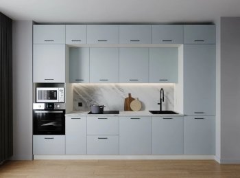 Кухонный гарнитур Смоки 3400 мм МДФ (Санвут) в Камышлове - kamyshlov.mebel-e96.ru