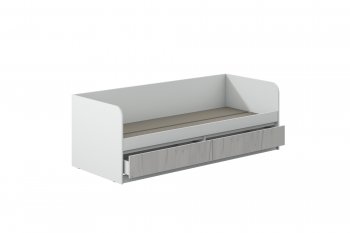 Кровать Соната 900 белый/крафт белый (Зарон) в Камышлове - kamyshlov.mebel-e96.ru