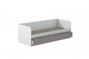 Кровать Соната 900 белый/кашемир(Зарон) в Камышлове - kamyshlov.mebel-e96.ru