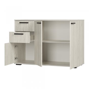 Комод Стандарт 3 NEW крафт белый (БТС) в Камышлове - kamyshlov.mebel-e96.ru