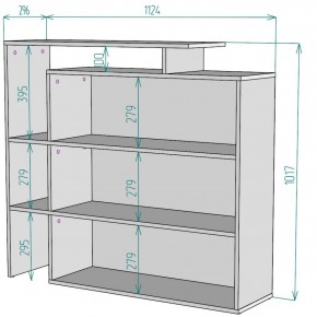 Стеллаж S37 (Белый) в Камышлове - kamyshlov.mebel-e96.ru