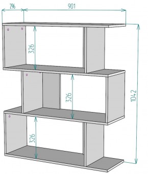 Стеллаж S41 (Белый) в Камышлове - kamyshlov.mebel-e96.ru