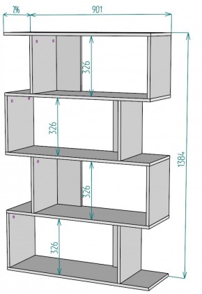 Стеллаж S48 (Белый) в Камышлове - kamyshlov.mebel-e96.ru