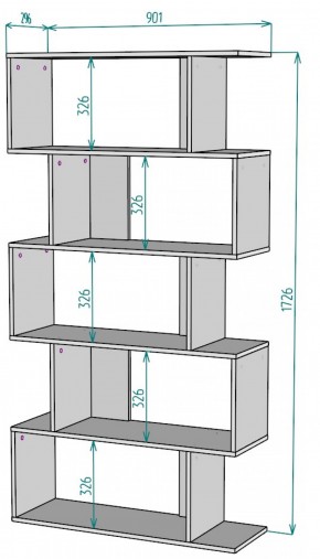 Стеллаж S49 (Белый) в Камышлове - kamyshlov.mebel-e96.ru