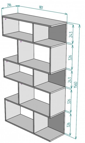 Стеллаж S5 (Белый) в Камышлове - kamyshlov.mebel-e96.ru