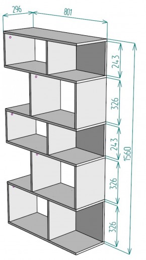 Стеллаж S6 (Белый) в Камышлове - kamyshlov.mebel-e96.ru