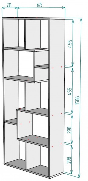 Стеллаж S8 (ДМ) в Камышлове - kamyshlov.mebel-e96.ru