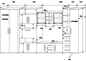 Стенка Вега 2 в Камышлове - kamyshlov.mebel-e96.ru