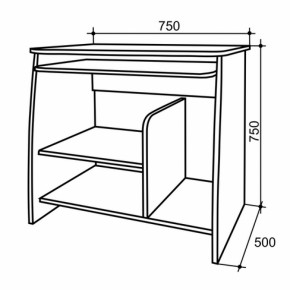 Стол компьютерный Кроха в Камышлове - kamyshlov.mebel-e96.ru