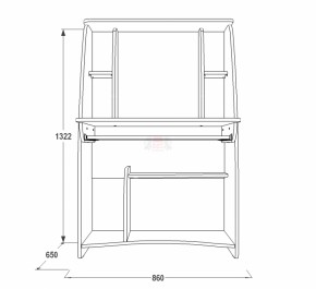 Стол компьютерный СК 3 в Камышлове - kamyshlov.mebel-e96.ru