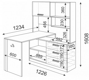 Стол компьютерный Волкер М7 (Риннер) в Камышлове - kamyshlov.mebel-e96.ru