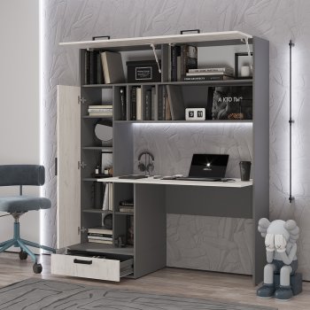 Стол компьютерный Техно графит/крафт  (БТС) в Камышлове - kamyshlov.mebel-e96.ru