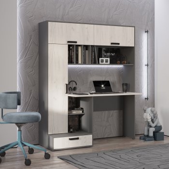 Стол компьютерный Техно графит/крафт  (БТС) в Камышлове - kamyshlov.mebel-e96.ru