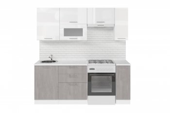 Кухонный гарнитур Терция ультра 2000 мм (Герда) в Камышлове - kamyshlov.mebel-e96.ru