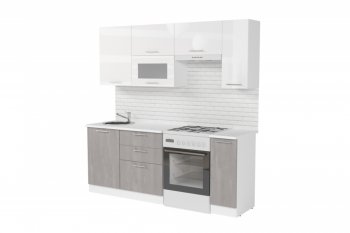 Кухонный гарнитур Терция ультра 2000 мм (Герда) в Камышлове - kamyshlov.mebel-e96.ru