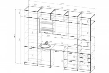 Кухонный гарнитур Терция экстра 5 3000 мм (Герда) в Камышлове - kamyshlov.mebel-e96.ru