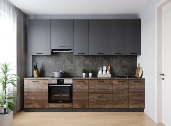 Кухонный гарнитур высокий Трансильвания 3000 мм (Санвут) в Камышлове - kamyshlov.mebel-e96.ru