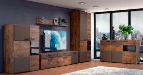 Тумба 3 двери 1500 РИО Смоки Soft touch/Таксус (БМ) в Камышлове - kamyshlov.mebel-e96.ru