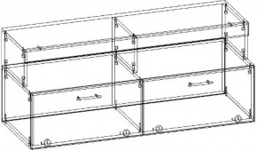 Тумба малая ТМС-1200 (Дуб сонома/Белый глянец) в Камышлове - kamyshlov.mebel-e96.ru