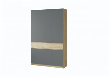 Шкаф 1500 мм Турин крафт/графит (ВВР) в Камышлове - kamyshlov.mebel-e96.ru