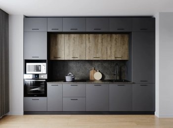 Кухонный гарнитур Умбра 3400 мм МДФ (Санвут) в Камышлове - kamyshlov.mebel-e96.ru