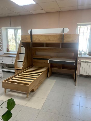 Кровать-чердак Омега-3 комп.2 в Камышлове - kamyshlov.mebel-e96.ru