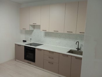 Кухонный гарнитур высокий Латте 3000 мм, Стол. 26 мм в Камышлове - kamyshlov.mebel-e96.ru