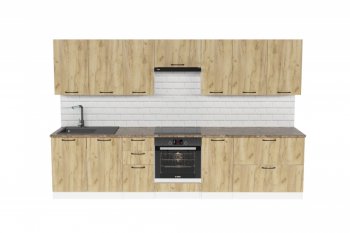 Кухонный гарнитур Янтарь 3000 мм (Герда) в Камышлове - kamyshlov.mebel-e96.ru