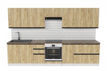 Кухонный гарнитур Янтарь экстра 3000 мм (Герда) в Камышлове - kamyshlov.mebel-e96.ru